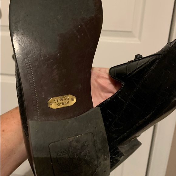 Stacy Adams Mens Alba Shoe,Size 10, Black, Drop Tassel Loafer, Great Condition - Picture 12 of 13